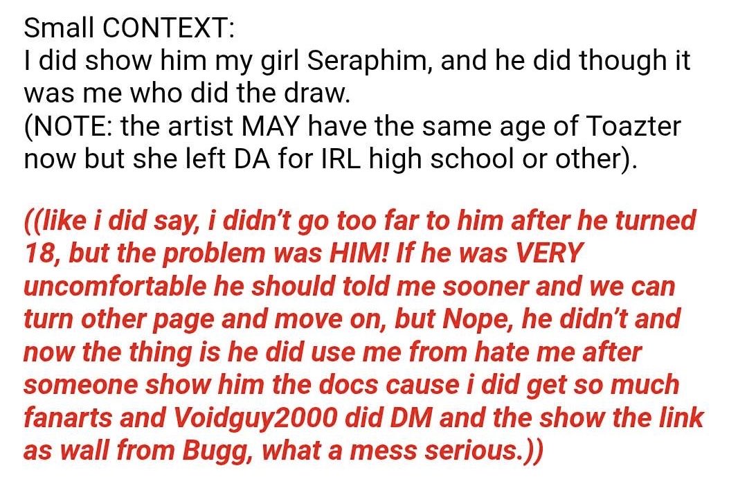 VOIDGUY2000's tweet photo. Alright so i didn’t want to have to fucking come out and do this shit again, but here we fucking go, so @CloudAfterMoon is who you previously knew as seraphimphobia, has apparently made a come back and decided to make a doc claiming i gave info when i never fucking did 🧵 https://t.co/RBStuuIQkL