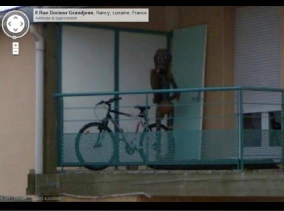dboivids's tweet photo. I still think about you, Creepy Google earth balcony creature. https://t.co/E4OptszLXE