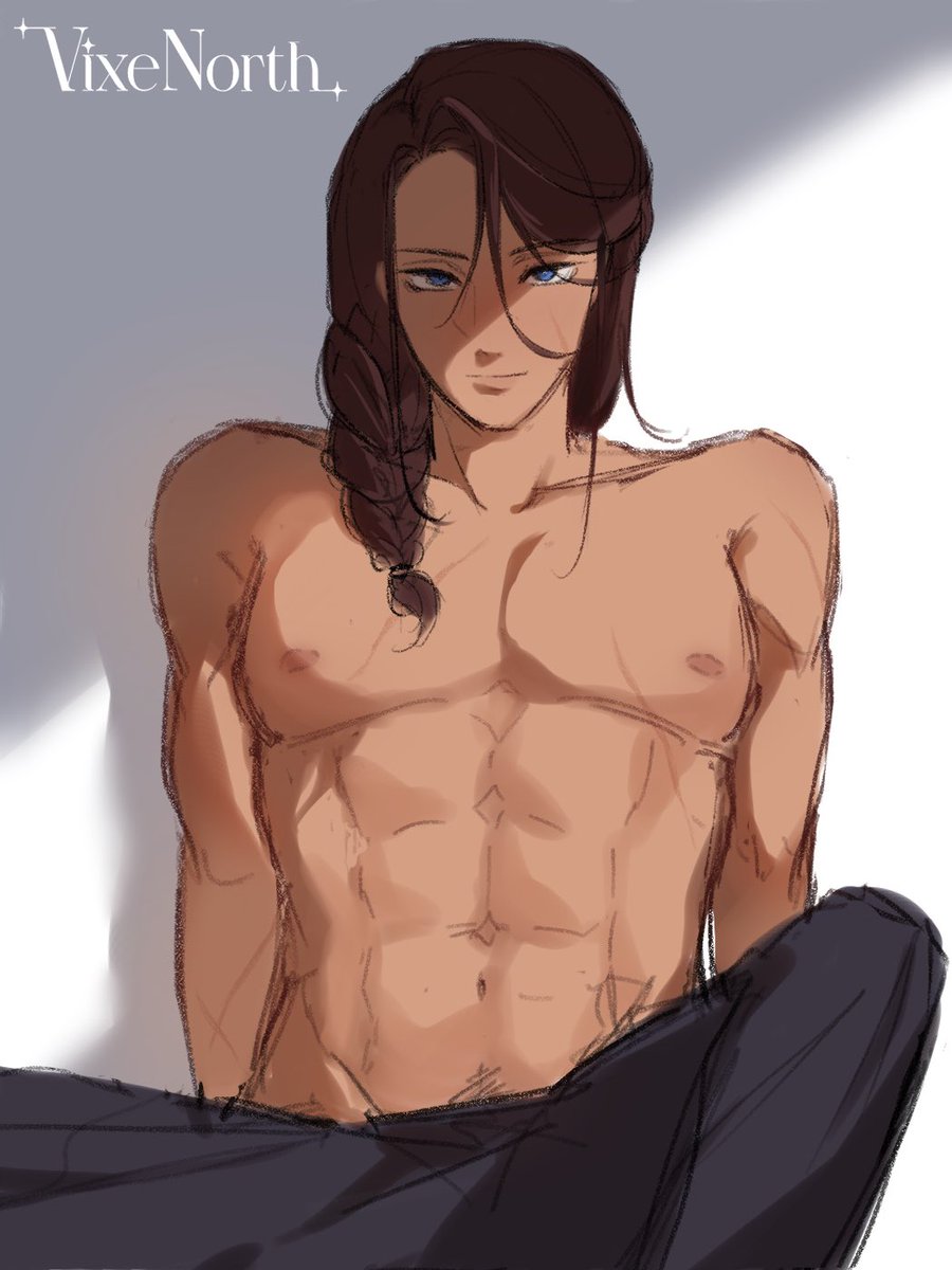 VixeNorth's tweet photo. I always forget that I can post art that’s not completely finished/refined 🥸
I feel like Crowe would have a few scars based on the storyline so I kinda experimented with that a bit!! 🧑‍💻 I wanna see more of Crowe’s real personality so bad 💔

#tkatb #tkatb_vn #tkatbcrowe https://t.co/BuhnpzI8zm
