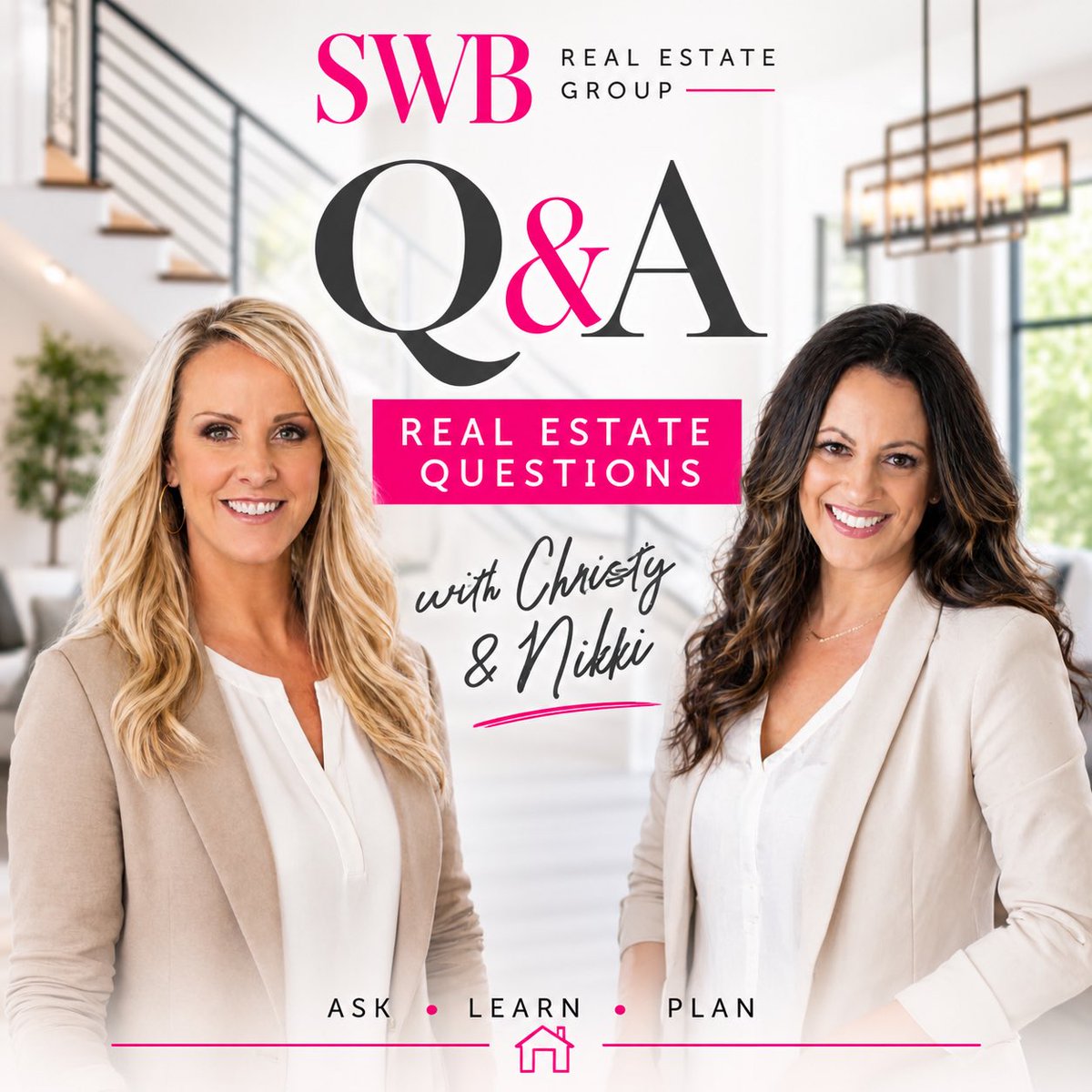 SWBGroup's tweet photo. 🏡 YOU ASK, WE ANSWER!

We’re excited to introduce our NEW weekly Q&amp;A series with Nikki &amp; Christy from SWB Real Estate Group!

Each week, we’ll tackle ONE of your biggest real estate questions, sharing expert advice, helpful tips, and local market insights! https://t.co/BBoROIRqq7