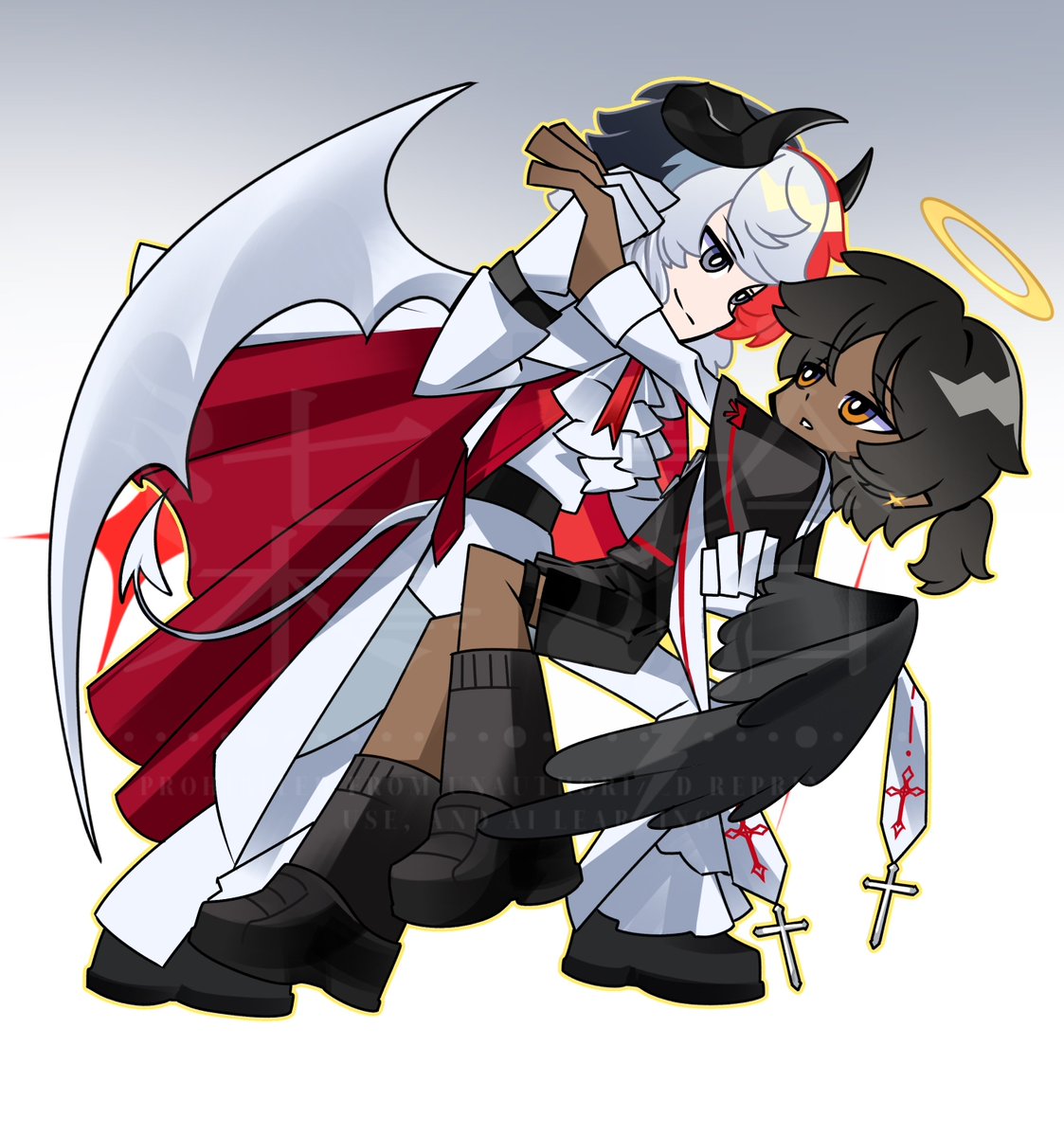 BlackTea_70's tweet photo. #エリソー #极刺 🐦✴️（白）恶魔（黑）天使 https://t.co/VtU6YCh3tJ