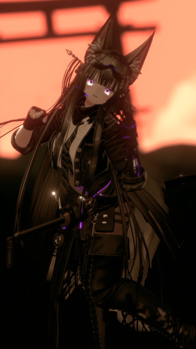 Stella547441's tweet photo. キツネちゃんがすっごい可愛くて～
#VRChat #sio_3D #MOMORI_vr https://t.co/bydUazT95M