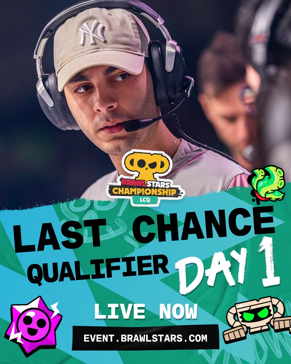 Brawl_esports's tweet photo. THE LAST CHANCE QUALIFIER IS LIVE 🔥

Eight teams are fighting for the final two spots at the 2026 Brawl Stars World Finals in Tokyo 🎟️

🔴 https://t.co/2aYh6WJa9M

#BSC26 https://t.co/R7sgoitqxg