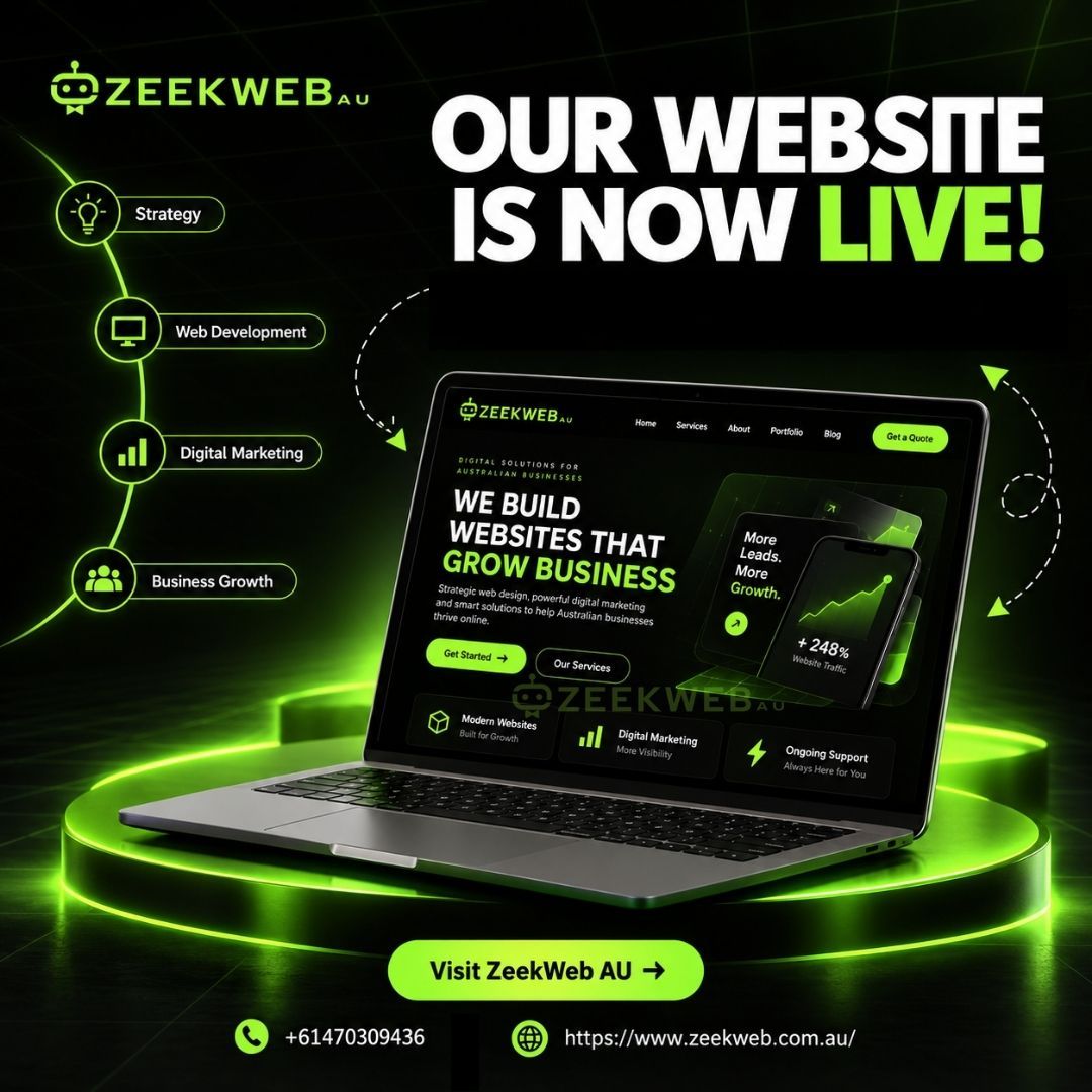 zeekwebau's tweet photo. 🚨 Now OPEN: ZeekWeb Australia

Visit our website and see how we can help you grow digitally.
https://t.co/fqmO3yjGh9 

#ZeekWebAustralia #BrisbaneBusiness #WebDesign #DigitalMarketing #SEO https://t.co/f151sRhJ0J