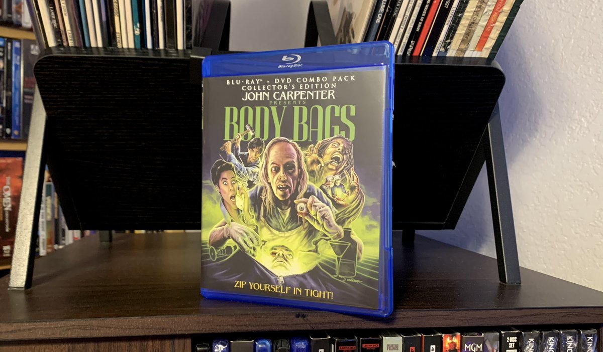 TruAndres's tweet photo. A fun anthology movie. Could see the potential if it had become a full series. Great cameos by some of horror’s greatest. #MoviesInOctober #SpookySeason #BodyBags https://t.co/v99xFd8d9U