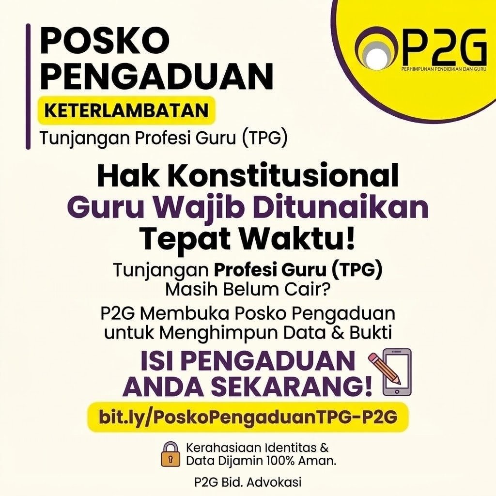 zanatul_91's tweet photo. POSKO PENGADUAN @P2G_ID

Temen-temen guru, yang kemaren terkendala TPG, baik yang sudah cair dan yang belum, tolong isi formulir ini. Sebarkan. Kita harus tahu berapa kerugian kita bersama dan bagaimana menuntut kerugian ini. 

Memang saya dapat info bahwa temen-temen sudah cair. Tapi keterlambatan ini tidak boleh terjadi lagi. Mohon isi. Jangan lupakan yang belum cair TPGnya. Selain itu berorganisasilah. 

cc @penduduk_lokal_