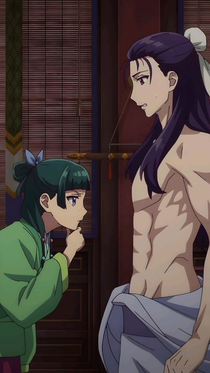 Dockyworks's tweet photo. Maomao’s fear of pregnancy is not as simple as people make it sound. She is not necessarily against having a child with Jinshi. 

What scares her is the life that could come after it. Jinshi is still connected to the throne, and if he eventually becomes Emperor, Maomao would not be able to treat pregnancy as a private matter. 

She would become part of the imperial family, permanently tied to the palace and all the rules that come with it.

That is the exact future Maomao has always tried to avoid.She values her freedom. She wants to study medicine, solve strange cases, and live on her own terms. 

Becoming Jinshi’s partner already places her in danger, but having his child could make it impossible for her to leave the palace at all. Jinshi understands this better than most people. 

That is why he refuses to risk getting her pregnant before his own position is settled. 

He does not want his love for Maomao to become another way of trapping her so the conflict is not really about whether Maomao wants Jinshi’s child.

It is about whether she can still remain free after having one. And in the world of The Apothecary Diaries, that is a much more frightening question

Thank you for your attention