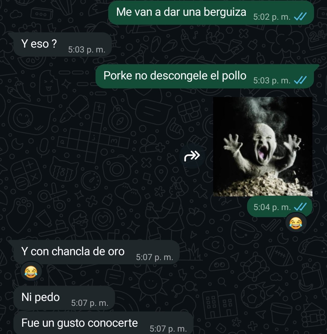 GreenHonny's tweet photo. Son casi las 8... Y aun no descongele el pollo https://t.co/IczO51L1ze