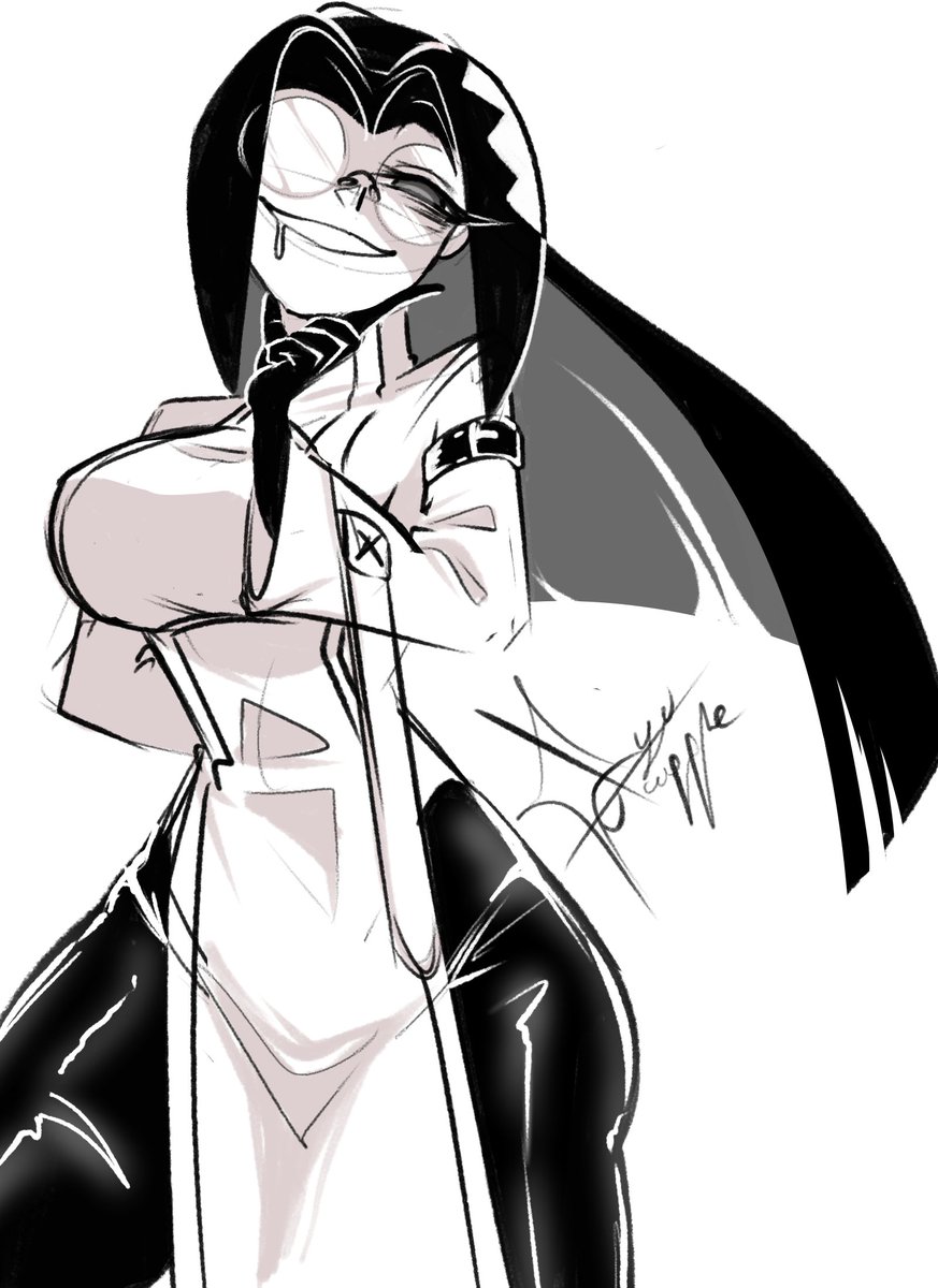Darkyu_Mapple's tweet photo. Dr. Moonlight 🌕🖤
It seems she has found a new test subject

#GwainSaga https://t.co/KfULlObW55