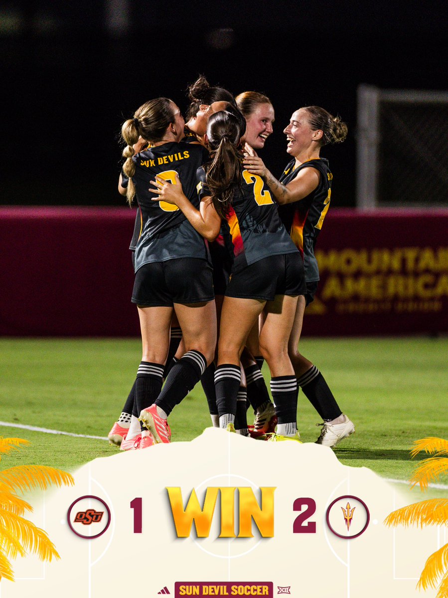 SunDevilSoccer's tweet photo. A Sun Devil dub in Stillwater🔱 https://t.co/Qc7HLjGEHC
