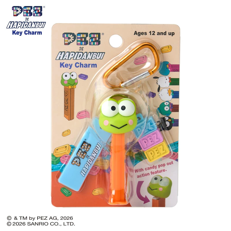 keroppi_goods's tweet photo. けろっぴとPEZのかわいいコラボ♪

【PEZ×けろけろけろっぴ キーチャーム】

キャンディ風のパーツが飛び出す楽しいデザイン🐸
バッグに付けられるカラビナ付き✨

▼楽天市場【PR】
https://t.co/krM2C6pYXY https://t.co/NQUliuvTtu