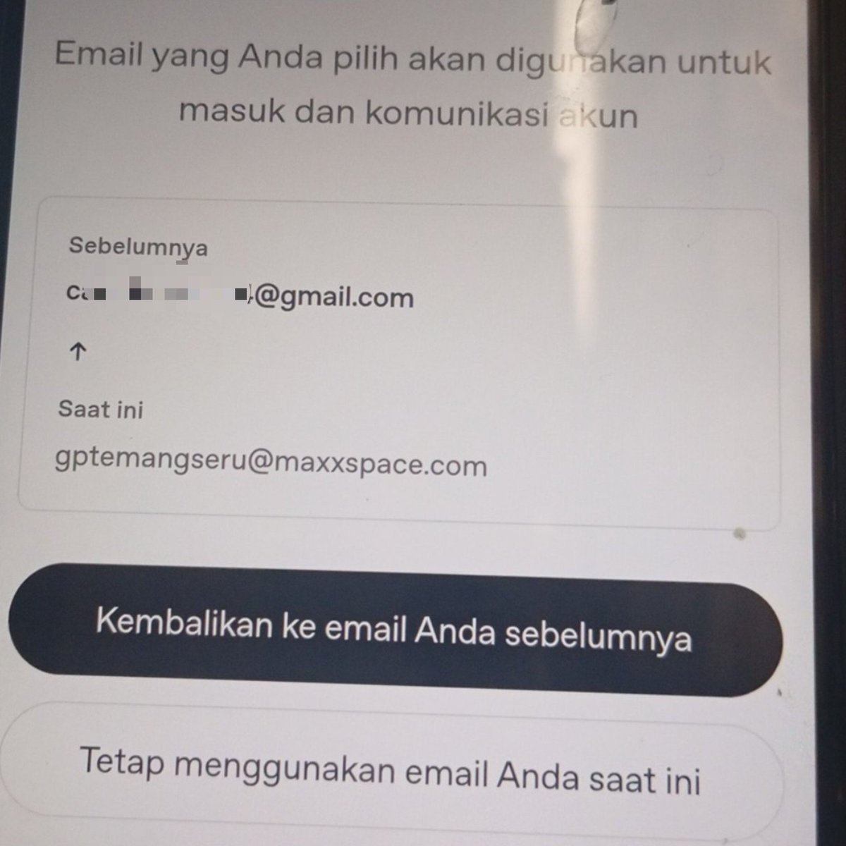 tlurgulung's tweet photo. HELP RT PLEASE!

tiga hari ini 𝗱𝘂𝗮 𝗮𝗸𝘂𝗻 𝗴𝗽𝘁 aku kena 𝗰𝗵𝗮𝗻𝗴𝗲 𝗲𝗺𝗮𝗶𝗹 tanpa izin dengan domain yang sama, pdhl dibeli dgn 2 cust yang beda.

𝘀𝗲𝗹𝗹𝗲𝗿 𝗹𝗮𝗶𝗻 𝗽𝗹𝗲𝗮𝘀𝗲 𝗵𝗮𝘁𝗶-𝗵𝗮𝘁𝗶. takut kejadian serupa. kronologi lengkap dibawah. 🥹🙏🏻

#zonauang https://t.co/B0pzZISUYK