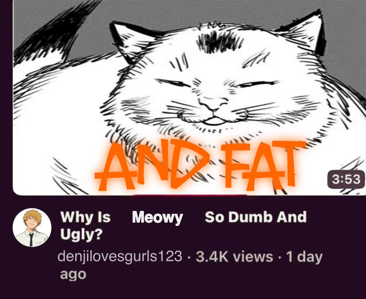 denjilovesgurls's tweet photo. fatass Cat https://t.co/bKQ9Xic7tk