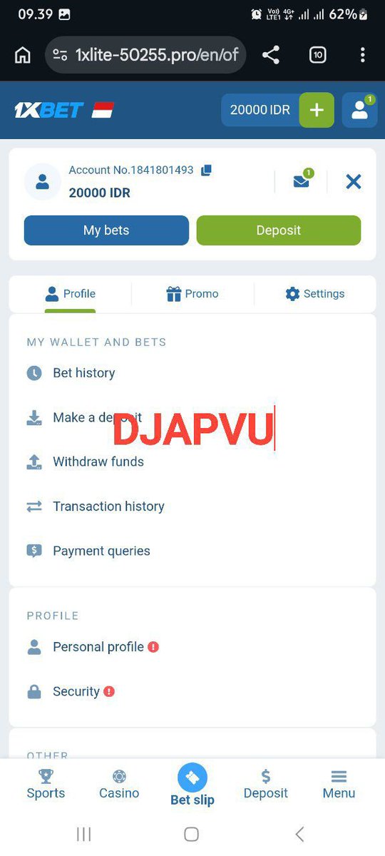 DJAPVU's tweet photo. @Luna_Promotes Your login details for 1xBet
Username: 1841801493 https://t.co/Y1JRtJC4Go