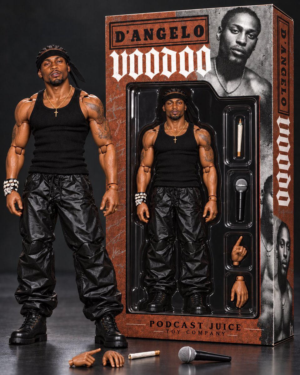 MDean's tweet photo. The Black Messiah D'Angelo!  #dangelo #neosoul #ACTIONFIGURES https://t.co/3db4evvmZW