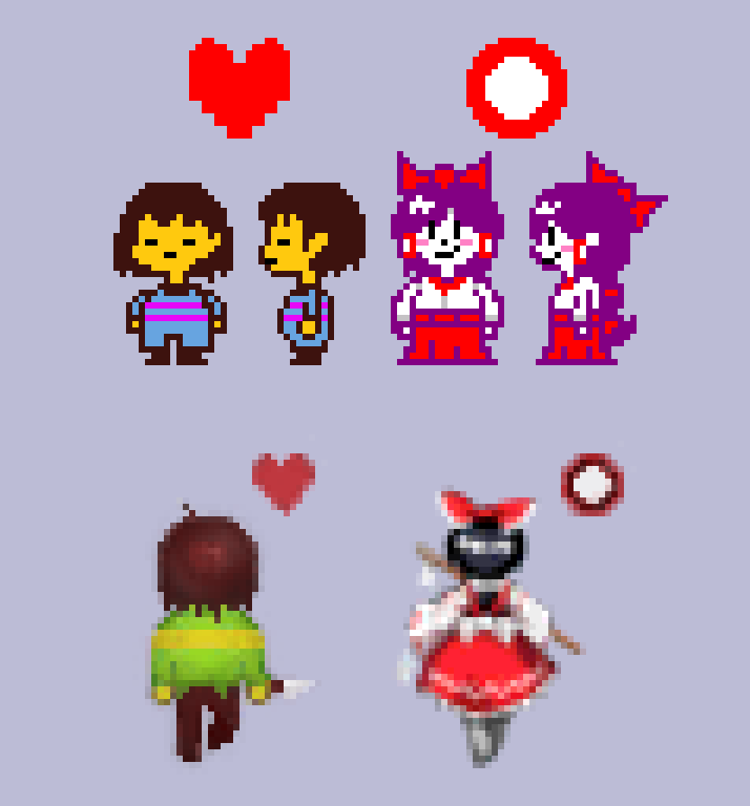 ExistinKirb's tweet photo. let's switch places #UTDR #東方Project https://t.co/qo2QE0xzpL
