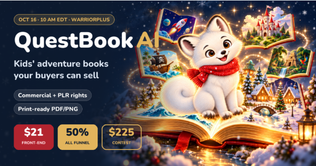 thompson15236's tweet photo. QuestBook AI Review 2026: Create Sellable Kids’ Adventure Books With AI?
Read Details Here : https://t.co/f1VQVnwSxc
#QuestBookAI #QuestBookAIReview #AIBooks #AIBookCreator #KidsBooks #ChildrensBooks #AdventureBooks #KidsActivityBooks #AIForBusiness #AITools https://t.co/yZLSFpoDek