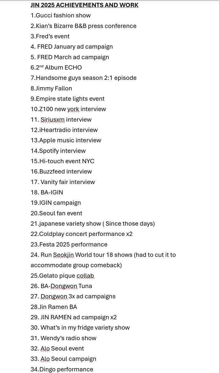 ArwenStarryEyes's tweet photo. No promo??? The list isn't even complete. Were you in a coma when he was promoting? Just say you hated how he promoted &amp; wanted GMA, GCF etc. for him, like JK. https://t.co/880Pf00GS3