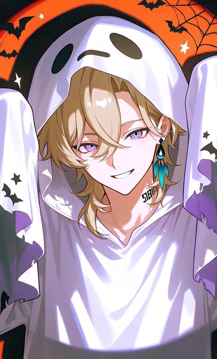 Skott_Guide's tweet photo. spooky👻#honkaistarrail #HSR #Aventurine #Holloween #pixai #アベンジャー https://t.co/yNsjx904mC