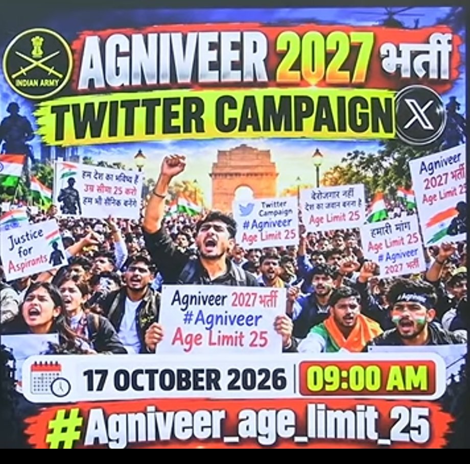 Chandan58028864's tweet photo. #Agniveer_age_limit_25
#Agniveer_age_limit_25 https://t.co/sVA5i8SKFa