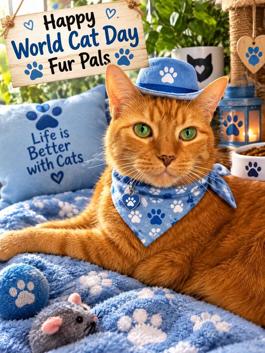 MsB0759's tweet photo. Just made it on to post by the deadline for #WorldCatDay Lady was out all day, and I donโt have thumbs to text the post on X!๐ผ
We hope you all had a happy and furry fun day pals! #CatsOfX
๐๐โโฌ๐ https://t.co/yBP2URxcEr