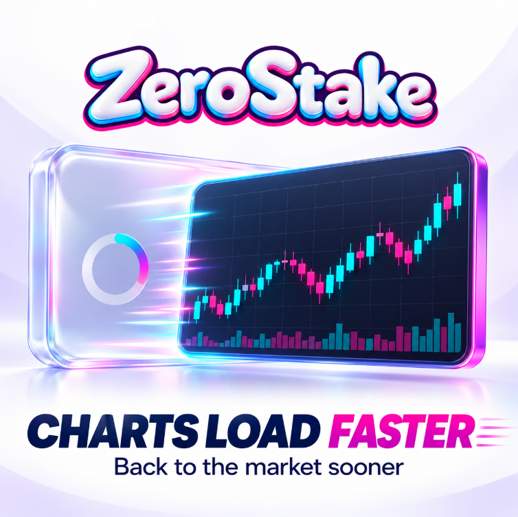 ZeroStake_sol's tweet photo. Faster charts= better trades= higher chance to take 1st place https://t.co/qmmlfkvO85