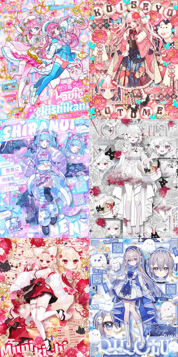 BelleRose_XX's tweet photo. キラキラモチーフゴテ盛りデザイン❣️
お姿に合ったゴテ盛り任せてください😻✨

VTuber様だけでなく、イラストレーター様のOC用デザインも出来ます❣️❣️ https://t.co/9zNGeD1WRw
