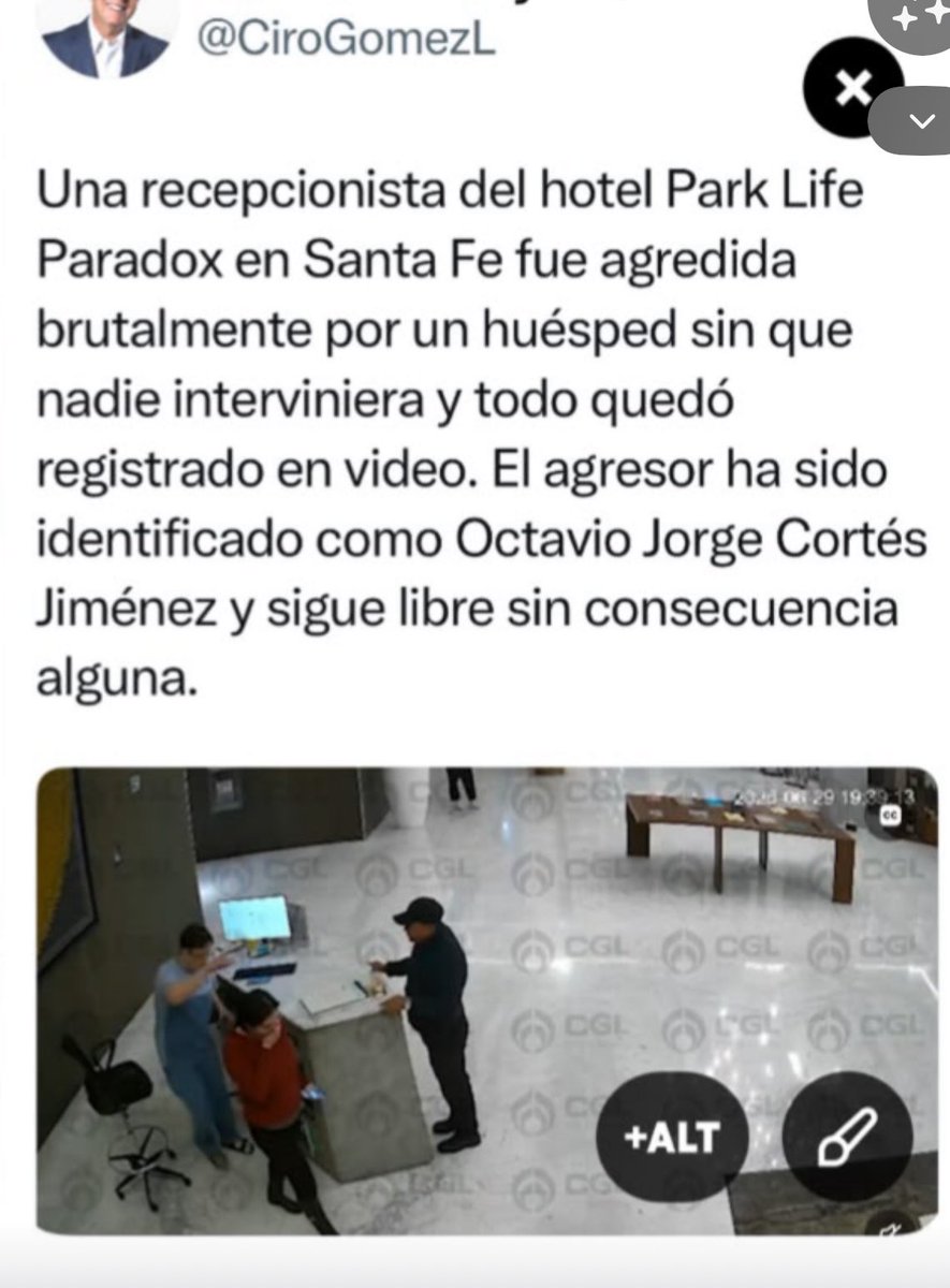c4jimenez's tweet photo. A UNOS MINUTOS de PRISIÓN, el INFELIZ
Es Octavio Jorge Cortés, el tipo q golpeó a una recepcionista del hotel Park Life Paradox en Santa Fe.
Agentes de @PDI_FGJCDMX ya lo llevan a prisión.
La @FiscaliaCDMX lo acusa de Tentativa de Feminicidio...
@FGRMexico e @INTERPOL_HQ lo trajeron de EEUU donde intentó ocultarse.
Ya se jodió !