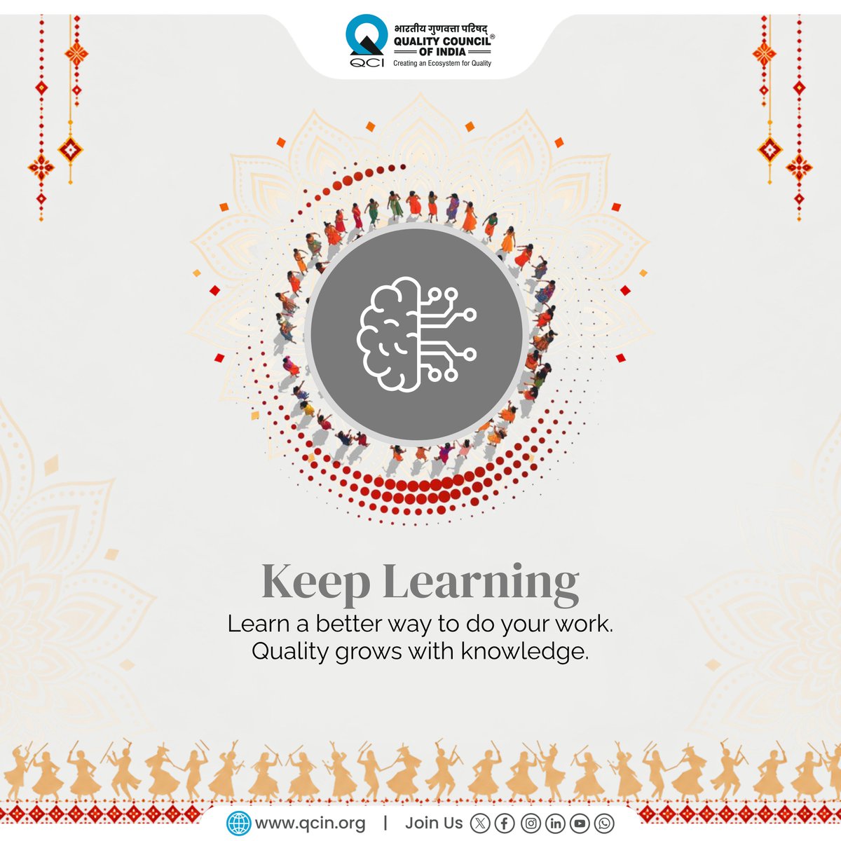 QualityCouncil's tweet photo. Every new lesson is an opportunity to raise the bar. 

@narendramodi | @PiyushGoyal | @CimGOI | @DPIITGoI | @ct_kannan https://t.co/Okv2FCIre0