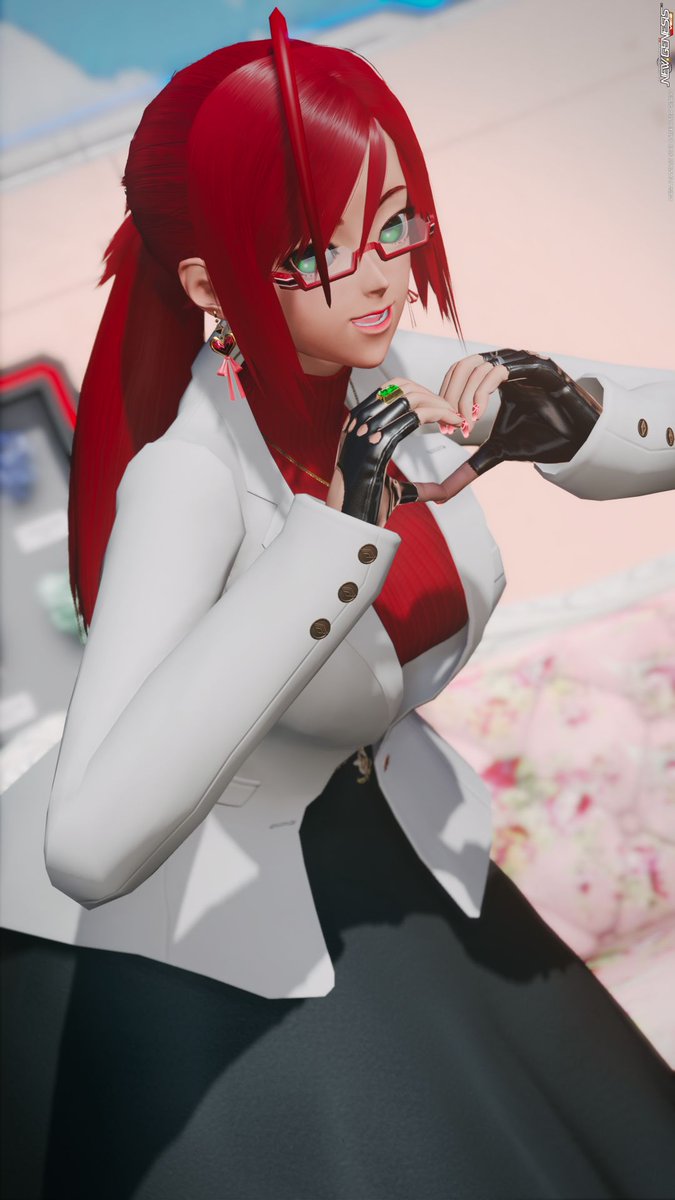 M321_2's tweet photo. ハルファスクールポーズで。
#PSO2NGS_SS
#メンテの日じゃないけどSSを貼る https://t.co/OTxCVXjFWj
