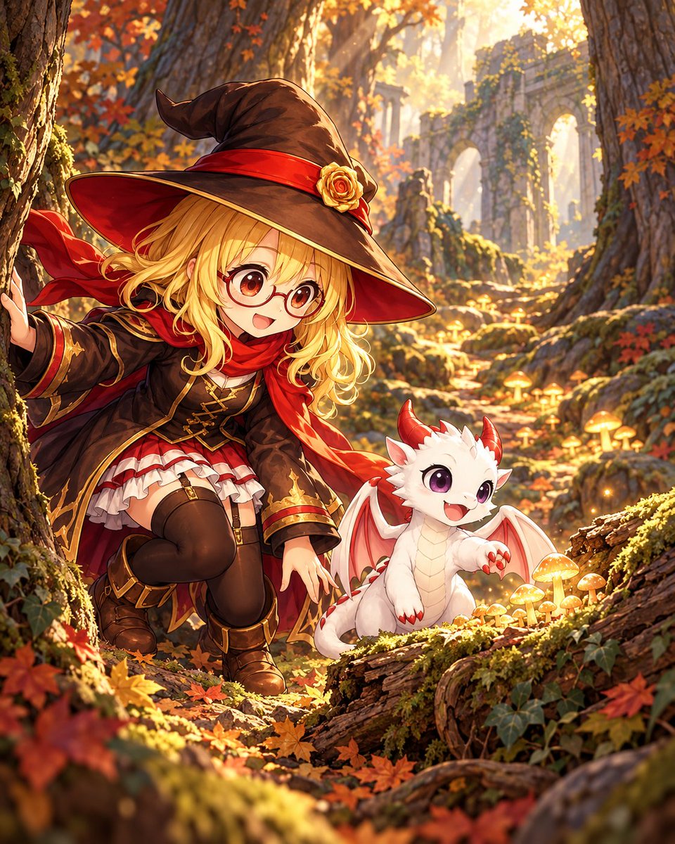 elmina_4koma's tweet photo. We followed the glowing mushrooms deeper into the woods
I wonder what’s waiting up ahead

#ElminaAndLuca
#AIart
#AutumnFantasy https://t.co/76uvn2UPHB