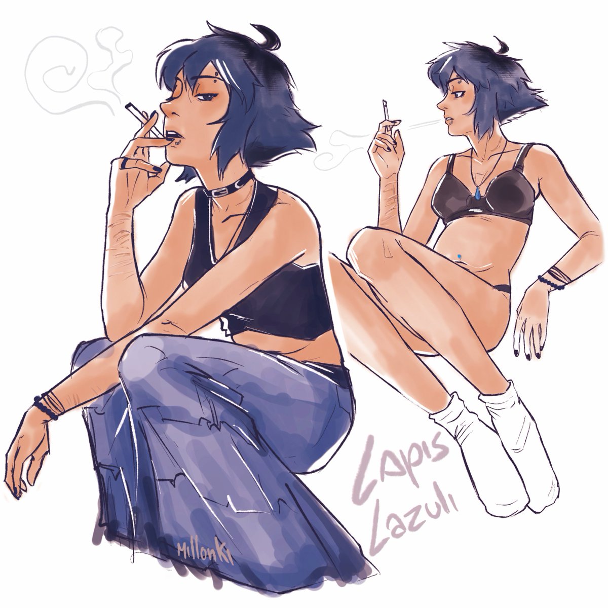 MelonConVinagre's tweet photo. Lapis human version 

#lapislazuli #stevenuniverse #stevenuniverseau https://t.co/WYYrHzH0Tz