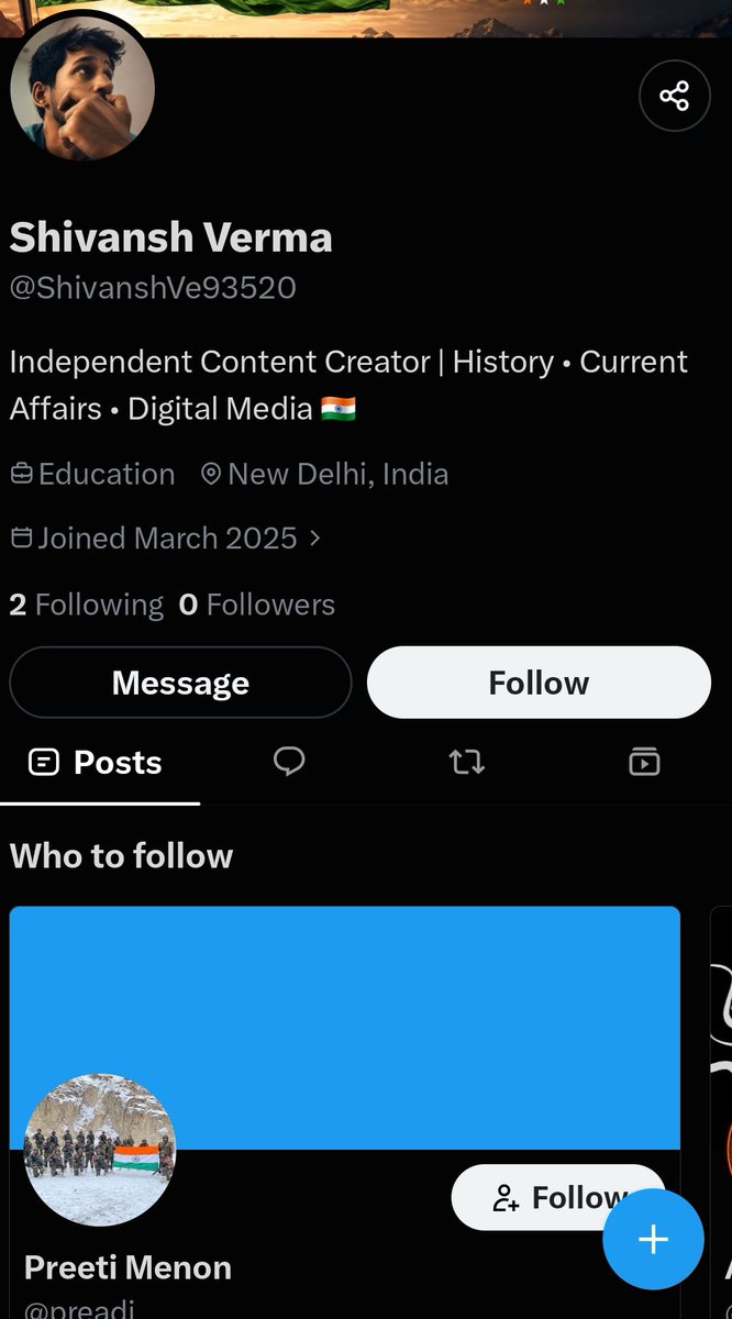 nandhulo's tweet photo. @ShivanshVe93520 I am no celebrity but I have more followeR than you dude. Find better ways to feed yourself.  If you can sing, try doing it in metro and trains. You might do well https://t.co/S9gnsftfa6