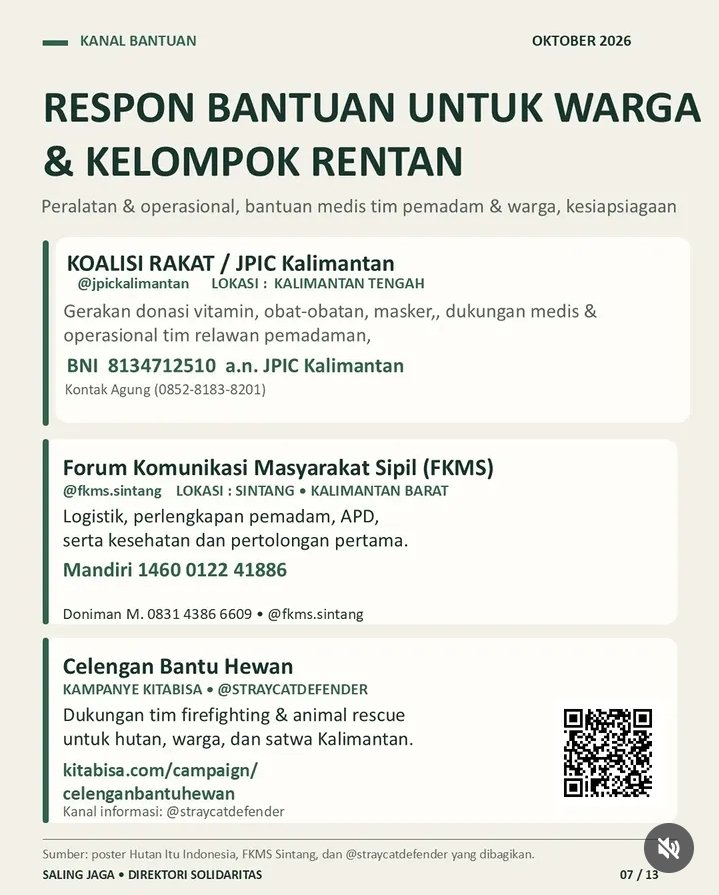 bourdyu's tweet photo. ‼️ BOOSTING THIS
Teman teman yang ingin donasi tapi belum tau harus ke mana, bisa refer to these organizations ya!!

T. Link donasi donate kebakaran pembakaran karhutla kalimantan https://t.co/1DYLS6YWih