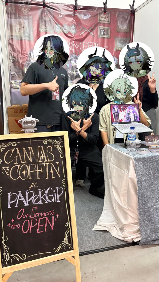 canvasNcoffin's tweet photo. We know it’s sudden but, we have a pop up booth at Jogja Comic Paradise event this weekend.

If you’re around, please do visit us and feel free to inquire about our services. ⚰️ https://t.co/CcxXceSasj