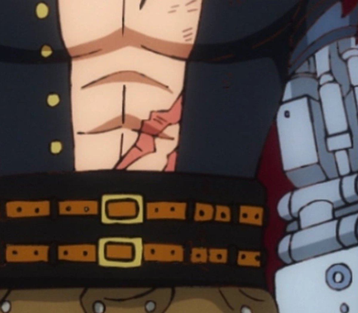 eustassluvr's tweet photo. I wanna see how low the scar goes https://t.co/P2LikR0mSW