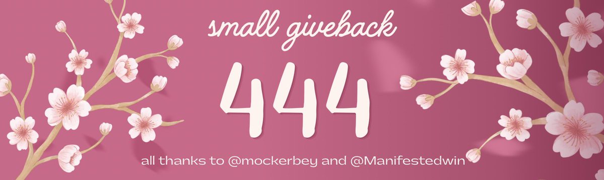 elloui4sho's tweet photo. 𓏵‧₊˚ ┊#444 giveback 

₱ 44.44 to 4 winners ! 

♡ like rt
♡ must be following @Manifestedwin and @mockerbey

— ends in 44 hrs https://t.co/FSE37V3EHv