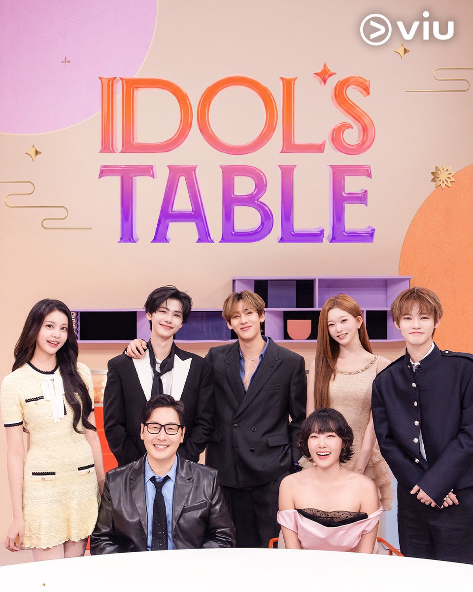 ViuSG's tweet photo. 𝗖𝗮𝘁𝗰𝗵 #IDOLSTABLE 𝗼𝗻 𝗩𝗶𝘂 𝗡𝗢𝗪!
Enjoy a delicious meal with #KimPoong and #LeeEunJi as they talk to idols like #NCT's #Jaemin and #Chenle, #GOT7's #BamBam, #Hearts2Hearts's #Carmen, #Billlie's #Tsuki, and connect with them through their shared love for fooooood 🥘🤌🏻 https://t.co/6lk7gqH0Sm
