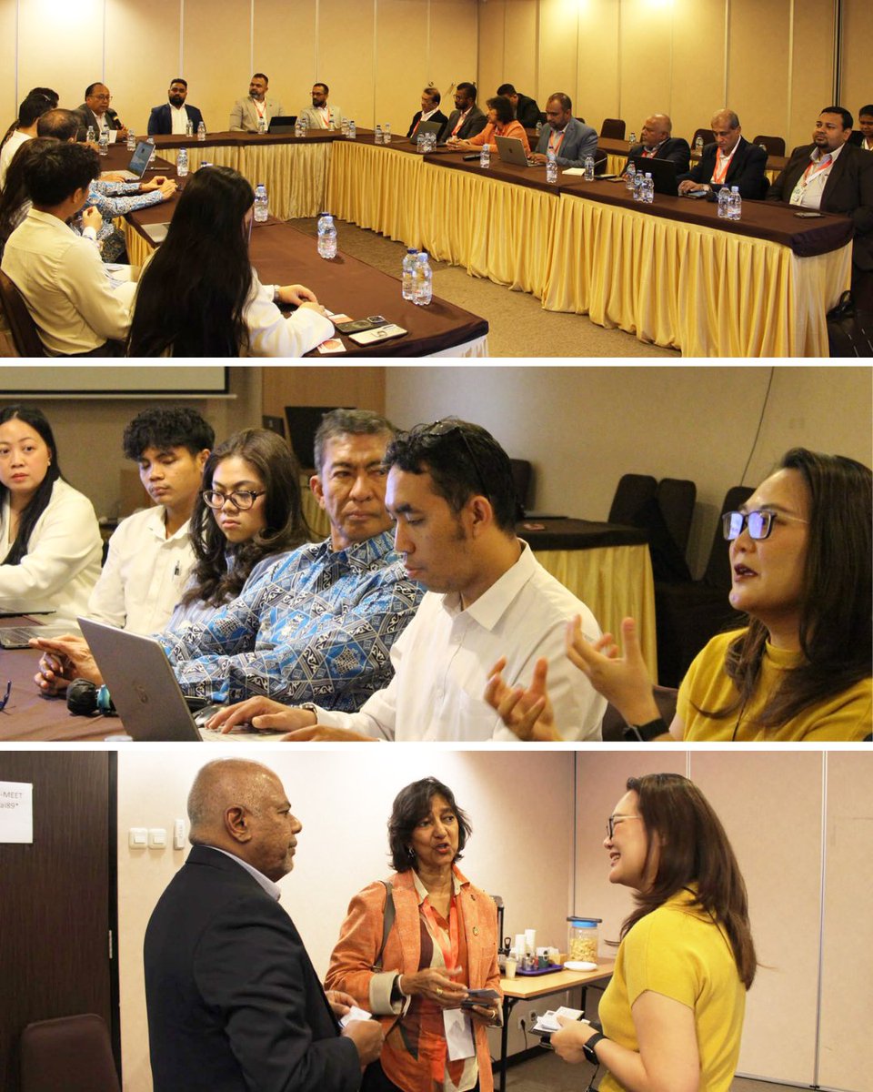 CeylonChamber's tweet photo. Day 2 of the Ceylon Chamber's business delegation to Indonesia saw a series of engagements with key institutions influencing trade, industry and business opportunities in the Indonesian market.
The delegation met with the Ministry of Trade, the Food and Beverage Association, and APINDO - the Indonesian Employers Association.

Led by the President of the Chamber's Sri Lanka - Indonesia Business Council, Sheamalee Wickramasingha, the engagements reflect the Chamber’s continued efforts to connect Sri Lankan businesses with key industry bodies, decision-makers and potential partners in international markets.

@MFA_SriLanka
@SLinIndonesia
#ceylonchamber