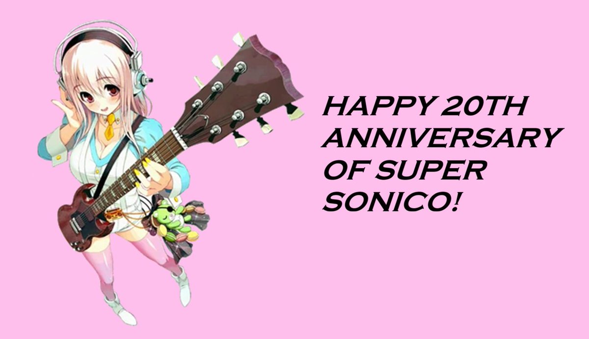 GanendraReswara's tweet photo. Happy 20Th Anniversary Of Super Sonico! Sorry If I'm Late! :(

Super Sonico Owned By Tsuji Santa.

#SuperSonico #Sonico #Super_Sonico https://t.co/0lrSdjQ81b