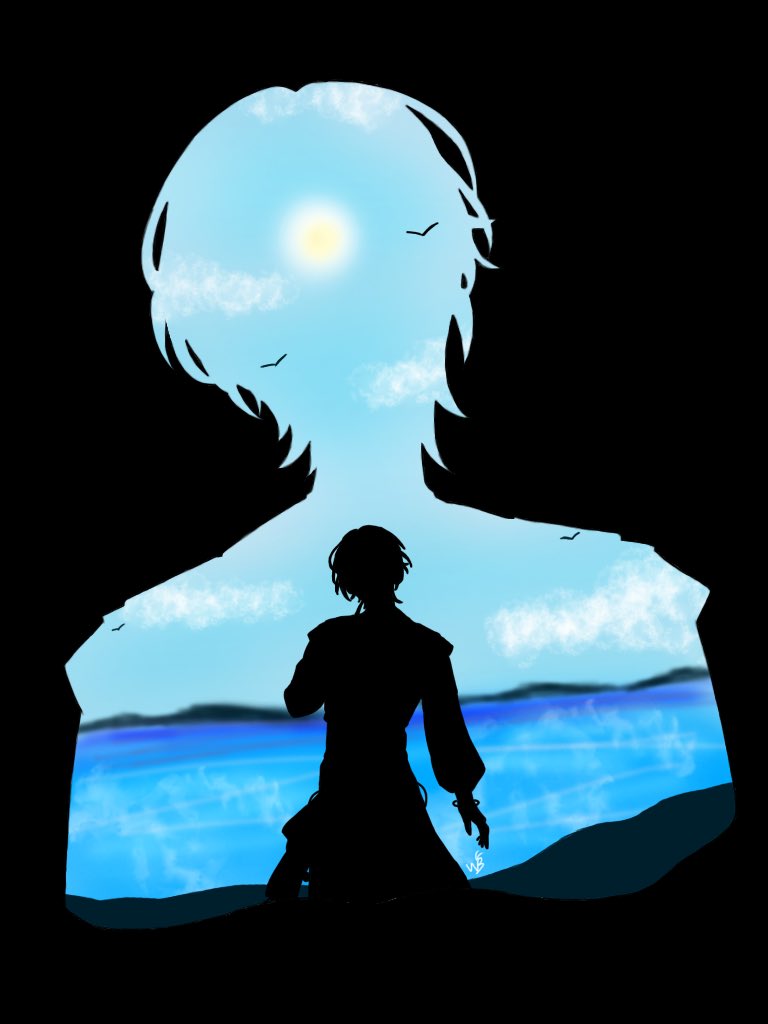 wisteria_floof's tweet photo. I did another silhouette type of drawing.
(I didn’t really have a plan for it 🙃)
#Canversea https://t.co/YoHpQERs74
