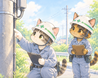 nokotab119's tweet photo. 今��は現場に出て、点検業務を実施してきました！

暑い中、先輩に同行いただき、熱い指導を受けました。

現場での先輩の姿から、プロ意識と責任感を実感。
普段は現場に出る機会が少ないからこそ、
今回の経験を大切にしたい・・・

不測の事態には現場で対応できるよう、
私も日々頑張ります！ https://t.co/88HmorH7Fy