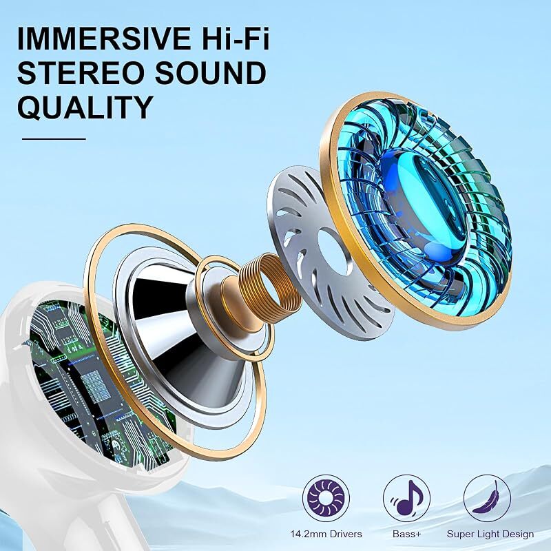 VPDPriceDrops's tweet photo. Wireless Earbuds, Bluetooth 5.4 Headphones with ENC Clear Call Stereo Sound 
https://t.co/YaFSNJgf4n https://t.co/TrFtuaRIpg