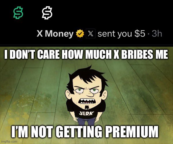 Primed_Average's tweet photo. I ain’t giving any banking info to this site https://t.co/dspzApObp6