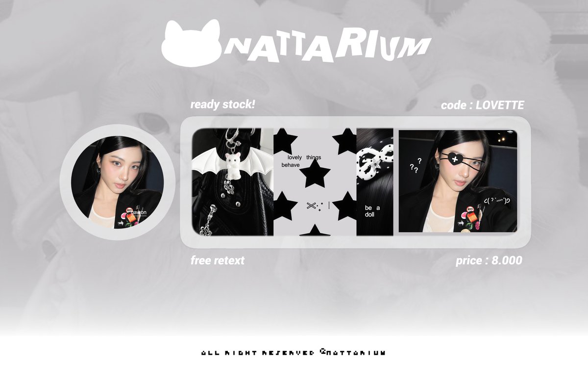 imnattarium's tweet photo. help repost &amp; ospeknya, timakasyi <3

aloo bess! kenalan dong sama anak baru aku, namanya 'LOVETTE'! sekiranya ada yg kurang aman bisa dm aku. layout model ufs seharga 8.000 (yg mau request juga bisa) — #bealanja https://t.co/4mEzNsDv3D
