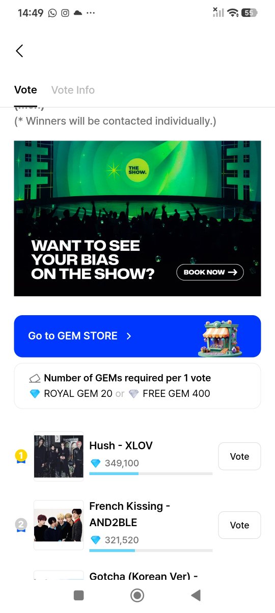 Ag158K's tweet photo. 🚨 HI EVOLS, This is very important, XLOV we're competing in a music show, this one specifically is THE SHOW, we're in first place but not far ahead of the other group, I ask that you vote a lot,  the voting app is BIGC. 

Show your vote‼️

#XLOV_i_equals_i #XLOV #XLOV_Hush https://t.co/MR8ECKpAsD