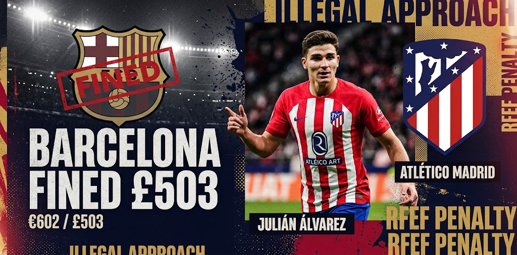 croxstats's tweet photo. A Pocket-Change Penalty: Barcelona Fined Just £503 Over Julián Alvarez Pursuit - https://t.co/hun8RVQmOl https://t.co/cewso0VttC