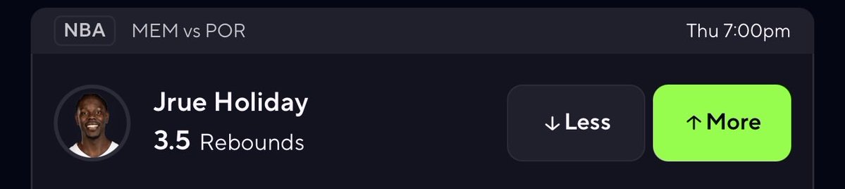 Kais_0cean's tweet photo. BACK TO THE BREAD AND BUTTER YALL 🧈🧈🧈

JRUE HOLIDAY O/3.5 BOARDS ✅✅☢️

this line is still so low for jrue as i honestly think he gets 10 boards tdy. he is 90% in his last 25 and i think those numbers are just too good to pass on

#prizepicks #nba #sports https://t.co/BpPPGNAbzy