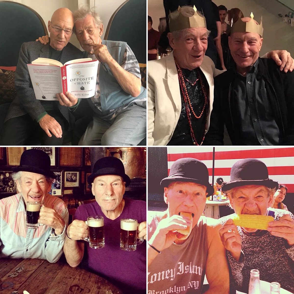 TolkienWorldG's tweet photo. Sir Patrick Stewart and Sir Ian McKellen knew each other for nearly 50 years before becoming close friends on the set of X-Men. 

Around that time, Sir Patrick passed on the role of Gandalf, which his good friend would go on to make his own. In a later interview he stated “My dear friend Ian McKellen became a living legend with his performance as Gandalf in The Lord Of The Rings.” 

The two will appear together one final time in Avengers: Doomsday. ❤️