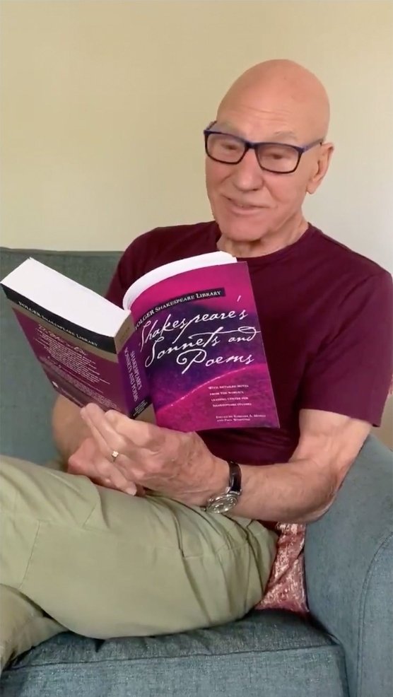 ChristieH60's tweet photo. Remember how he read a Shakespeare sonnet to us all every day during the COVID lockdown to help us make it through 😭😭💔💔
#PatrickStewart
#ASonnetADay
#compassion https://t.co/VOYozIOLmv
